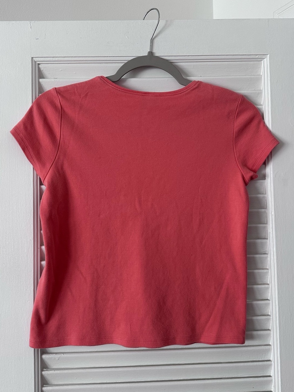 Eileen Fisher Petite Crew Neck Tee | Coral/Rose | Size PP - Picture 4 of 4